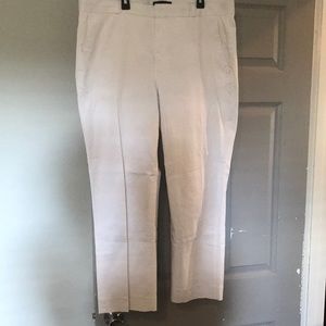 Banana Republic Avery white ankle length pants